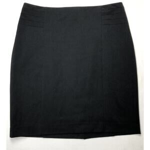 The Limited Pencil Skirt Women 14 Black Lined Viscose Blend Stretch Career Work